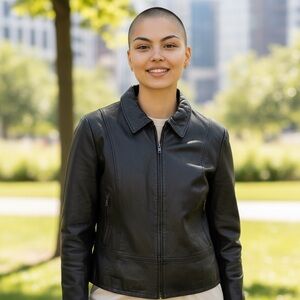 Danier Black Leather Jacket